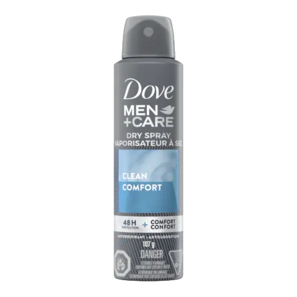 DOVE MEN + CARE DRY SPRAY IN CLEAN COMFORT 107G - BRAND NEW